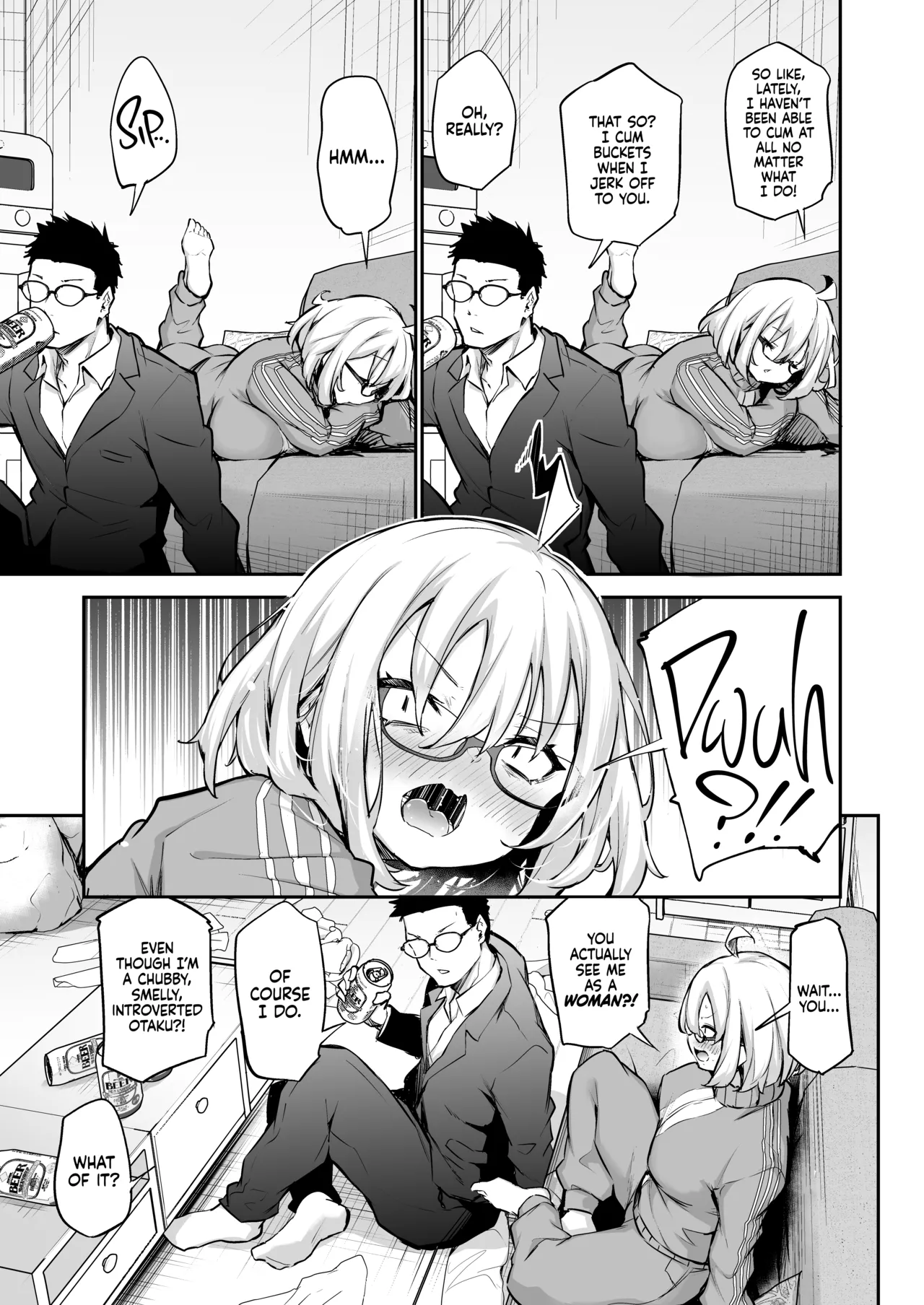 Hentai Manga Comic-A Shower-Hating, Shut-in Girlfailure Becomes a Woman From Her First Boyfriend's Cock!-Read-6